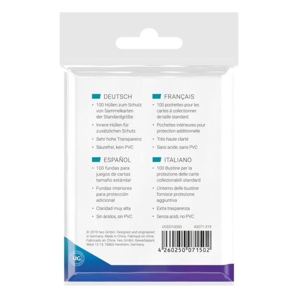 Ultimate Guard: Precise-Fit Sleeves - 100x Standard Size - geopend