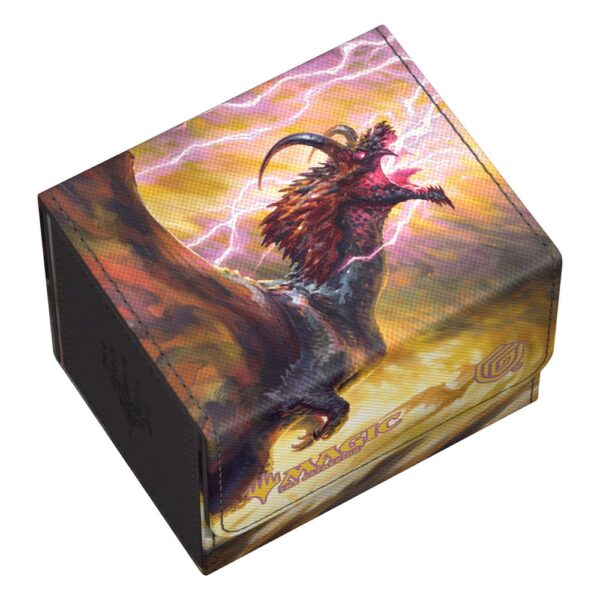 Ultimate Guard: Sidewinder 100+ Xenoskin - Magic: The Gathering "Tarkir: Dragonstorm" Ghostfire - Stormscale Scion - geopend