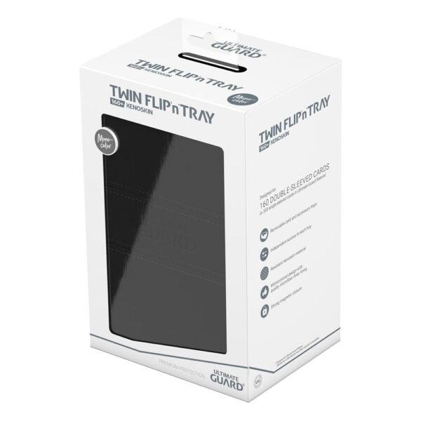 Ultimate Guard: Twin Flip'n'Tray 160+ Xenoskin - Zwart (voor 160 kaarten) - sfeerbeeld