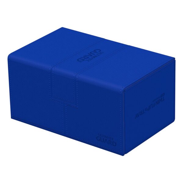 Ultimate Guard: Twin Flip'n'Tray 160+ Xenoskin - Blauw (voor 160 kaarten) - achterzijde