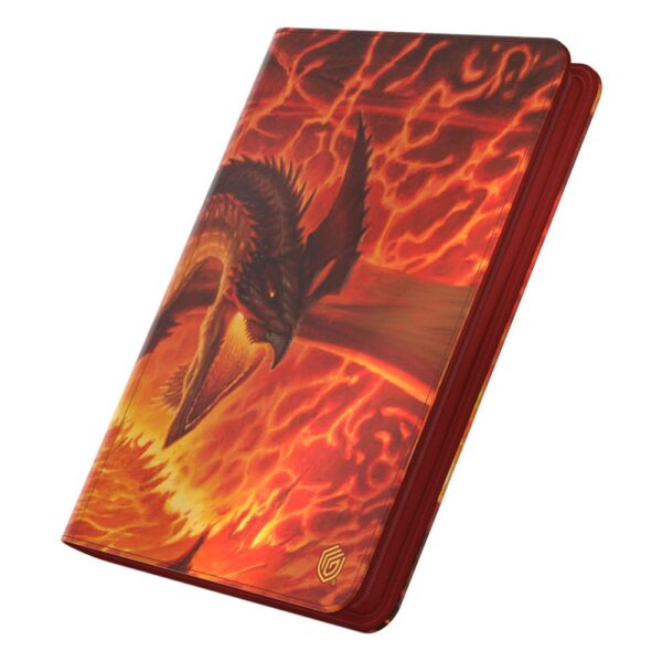 Ultimate Guard: Zipfolio 360 Xenoskin - Magic: The Gathering "Tarkir: Dragonstorm" - Magmatic Hellkite (voor 360 kaarten) - verpakking vooraan