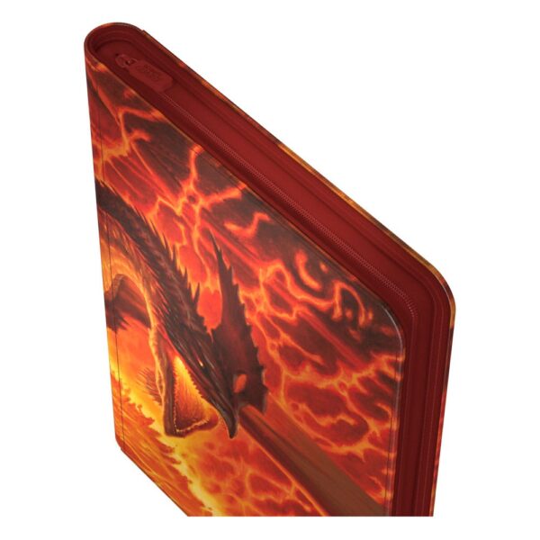 Ultimate Guard: Zipfolio 360 Xenoskin - Magic: The Gathering "Tarkir: Dragonstorm" - Magmatic Hellkite (voor 360 kaarten) - detailopname