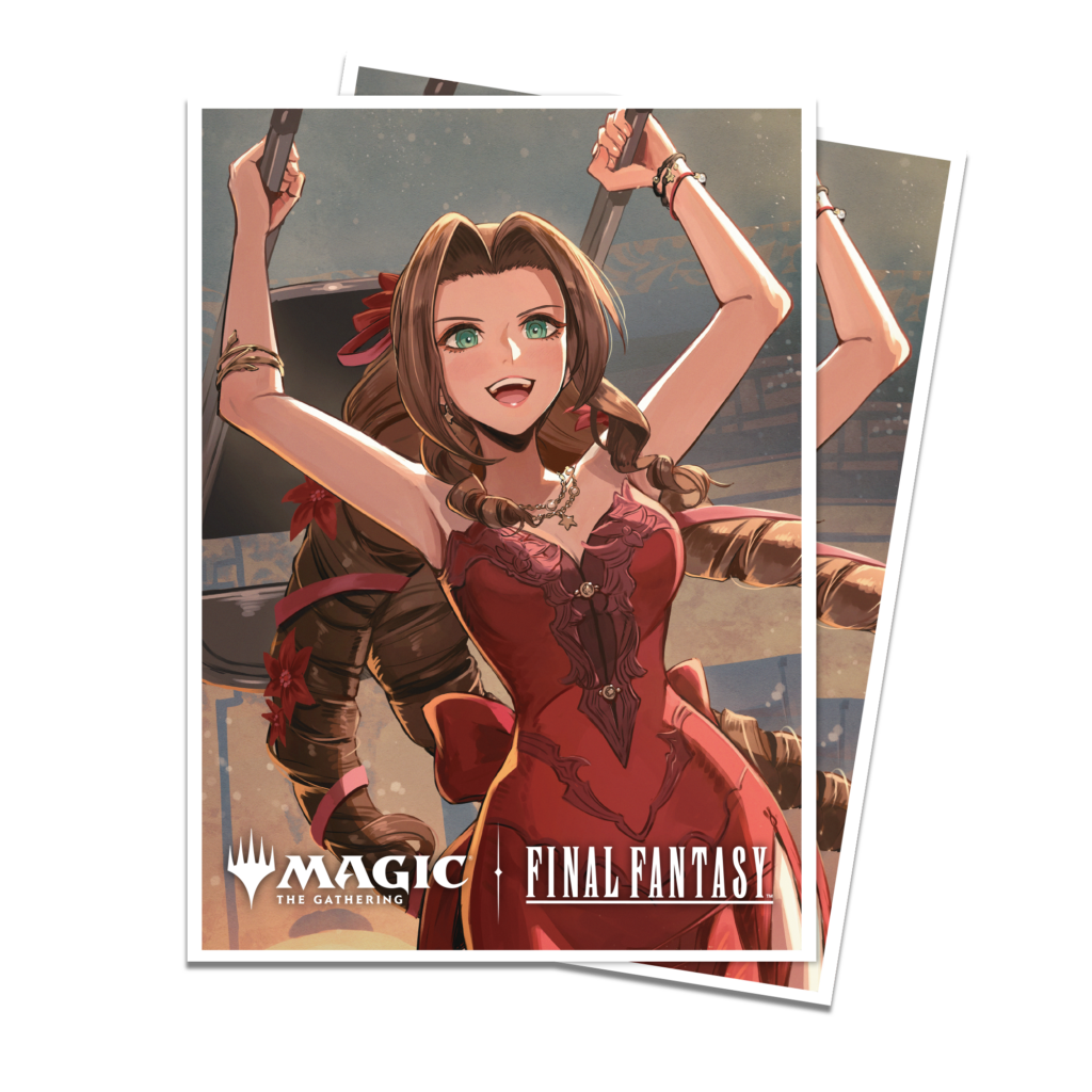 Ultra Pro: Magic x FINAL FANTASY - Aerith Gainsborough - 105x APEX Deck Protector Sleeves - Standard Size - verpakking vooraan
