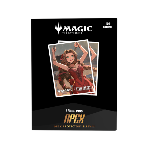 Ultra Pro: Magic x FINAL FANTASY - Aerith Gainsborough - 105x APEX Deck Protector Sleeves - Standard Size - achterzijde