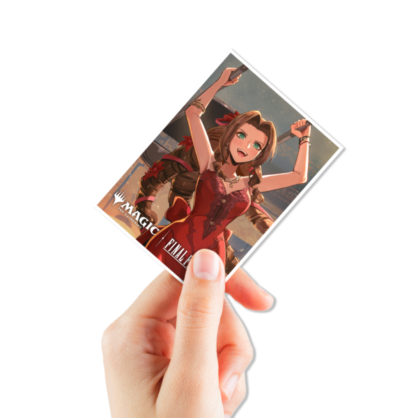 Ultra Pro: Magic x FINAL FANTASY - Aerith Gainsborough - 105x APEX Deck Protector Sleeves - Standard Size - in gebruik