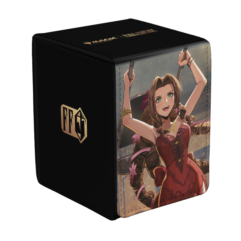 Ultra Pro: Magic x FINAL FANTASY - Aerith Gainsborough - Alcove Flip Deck Box (100+ kaarten) - verpakking vooraan