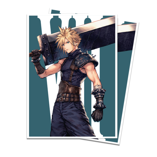 Ultra Pro: Magic x FINAL FANTASY - Cloud, Ex-SOLDIER - 105x APEX Deck Protector Sleeves - Standard Size - verpakking vooraan
