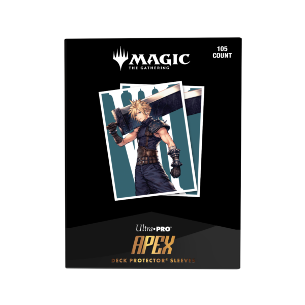 Ultra Pro: Magic x FINAL FANTASY - Cloud, Ex-SOLDIER - 105x APEX Deck Protector Sleeves - Standard Size - achterzijde