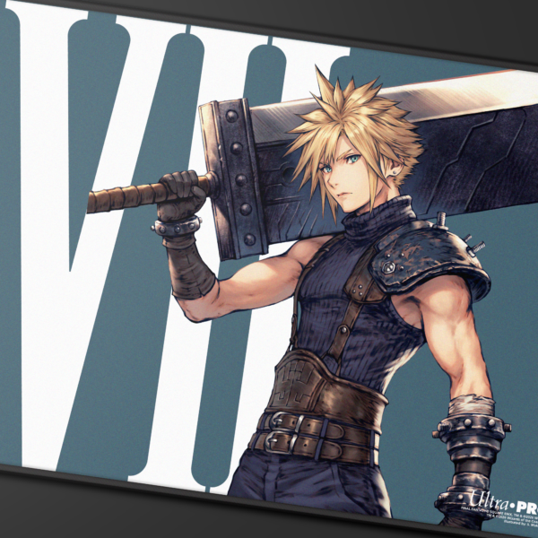 Ultra Pro: Magic x FINAL FANTASY - Cloud, Ex-SOLDIER - Black-Stitched Playmat (61 x 34 cm) - productfoto