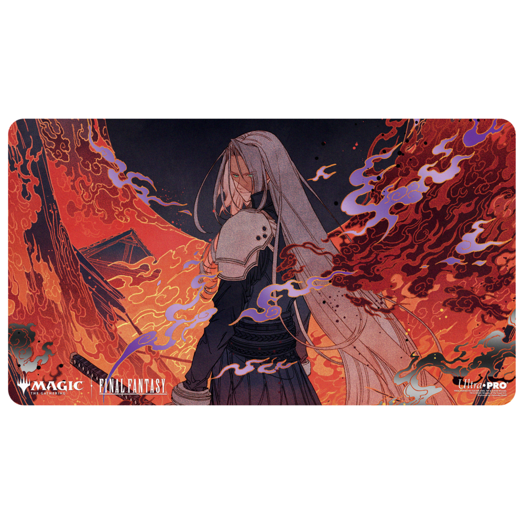 Ultra Pro: Magic x FINAL FANTASY - Nibelheim Aflame - Foil Playmat (61 x 34 cm) - verpakking vooraan