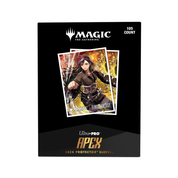 Ultra Pro: Magic x FINAL FANTASY - Tifa Lockhart - 105x APEX Deck Protector Sleeves - Standard Size - achterzijde