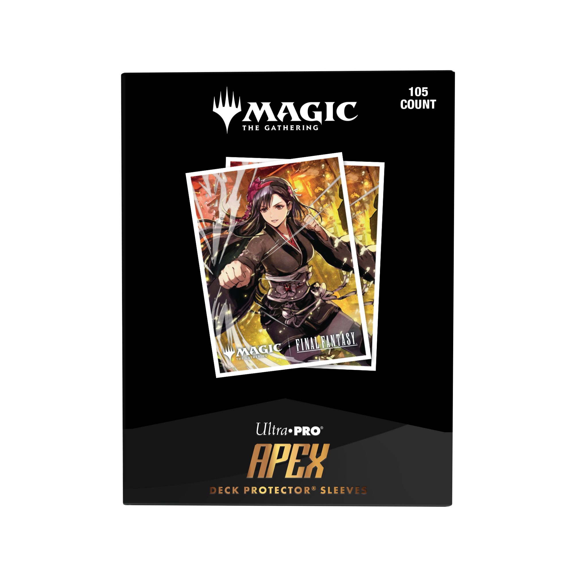 Ultra Pro: Magic x FINAL FANTASY - Tifa Lockhart - 105x APEX Deck Protector Sleeves - Standard Size - achterzijde
