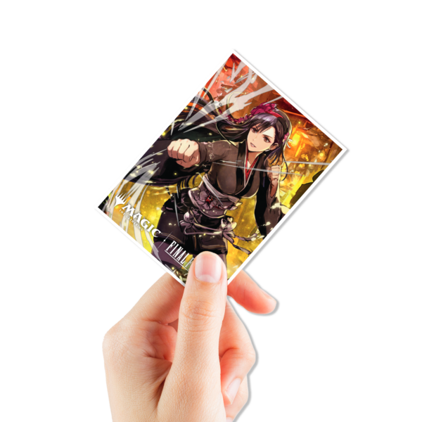 Ultra Pro: Magic x FINAL FANTASY - Tifa Lockhart - 105x APEX Deck Protector Sleeves - Standard Size - in gebruik