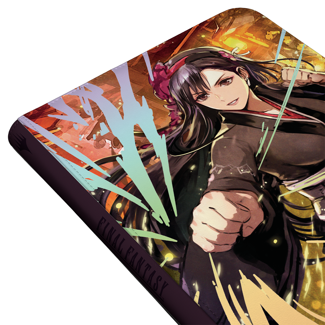 Ultra Pro: Magic x FINAL FANTASY - Tifa Lockhart - 9-Pocket Zippered PRO-Binder (voor 360 kaarten) - in gebruik