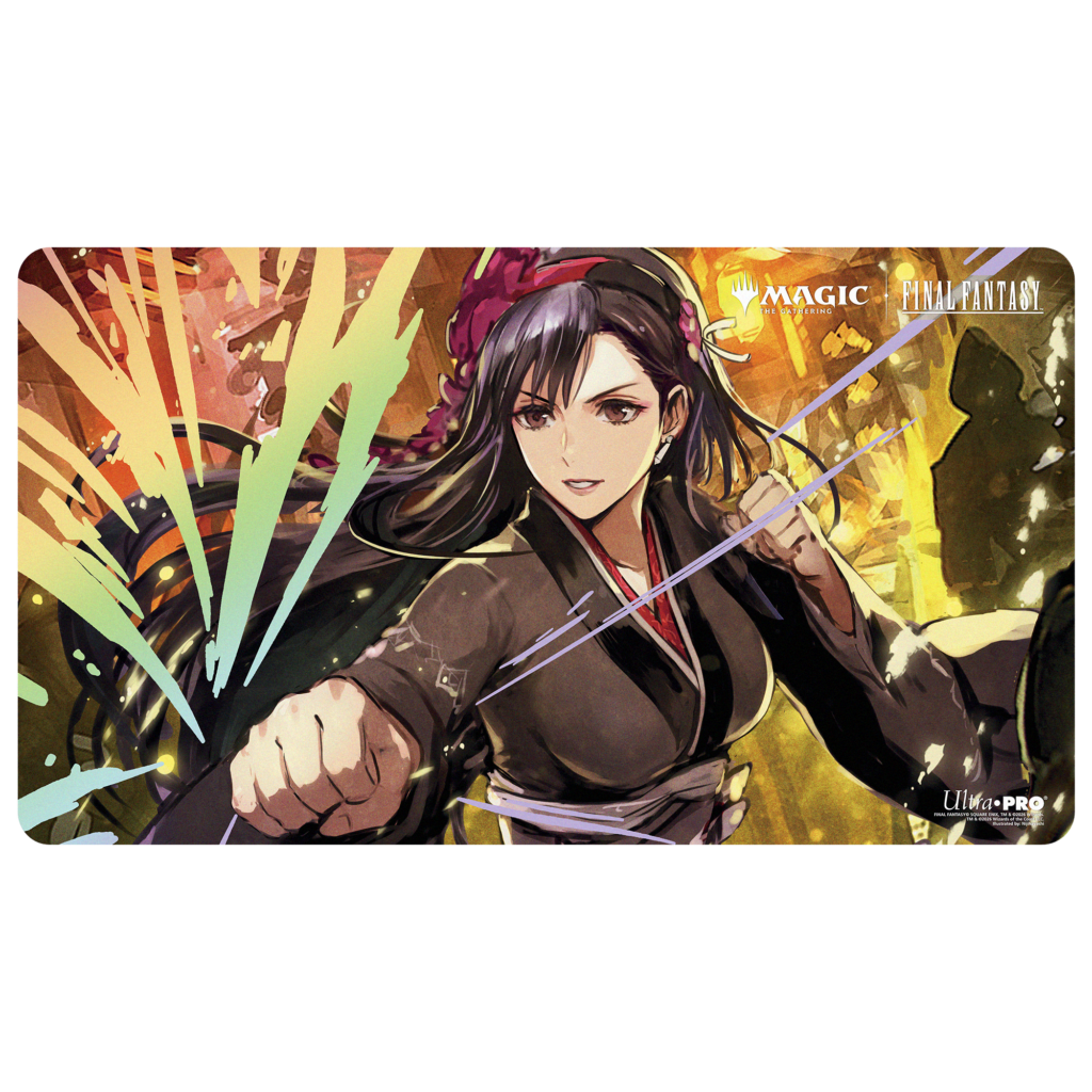 Ultra Pro: Magic x FINAL FANTASY - Tifa Lockhart - Foil Playmat (61 x 34 cm) - verpakking vooraan