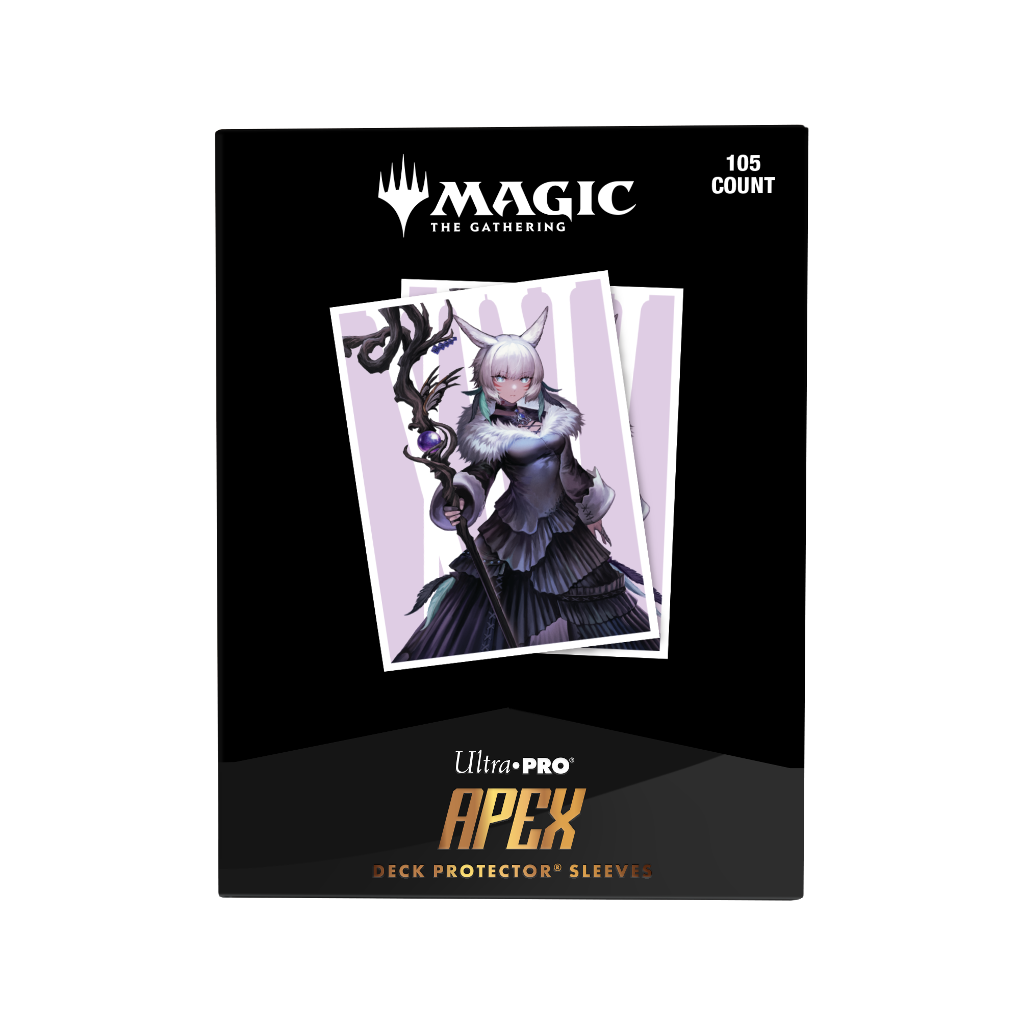 Ultra Pro: Magic x FINAL FANTASY - Y'shtola, Night's Blessed - 105x APEX Deck Protector Sleeves - Standard Size - achterzijde
