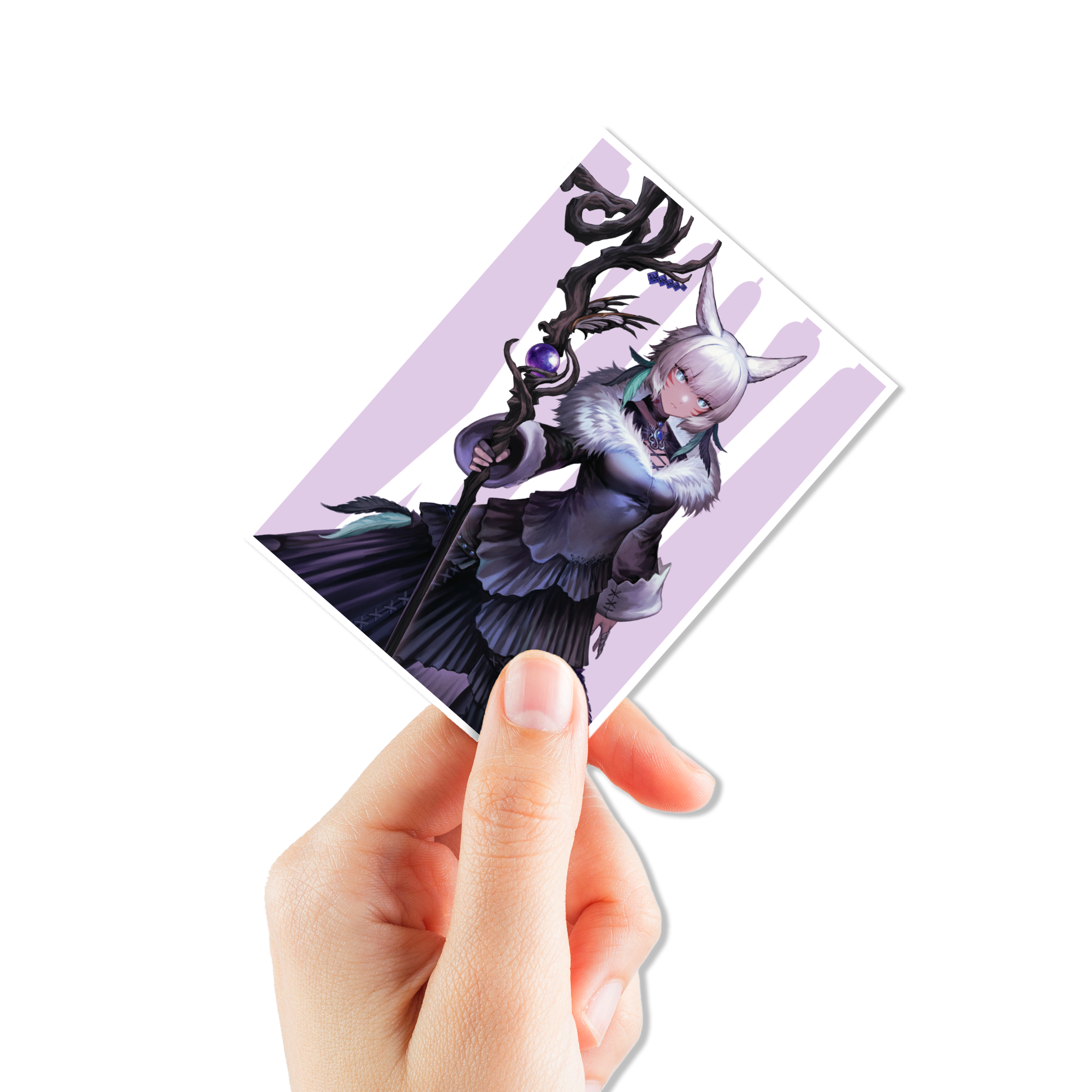 Ultra Pro: Magic x FINAL FANTASY - Y'shtola, Night's Blessed - 105x APEX Deck Protector Sleeves - Standard Size - in gebruik
