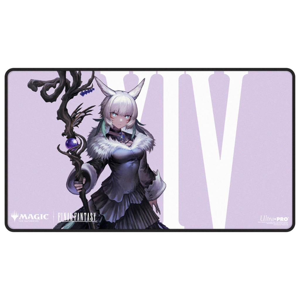 Ultra Pro: Magic x FINAL FANTASY - Y'shtola, Night's Blessed - Black-Stitched Playmat (61 x 34 cm) - verpakking vooraan