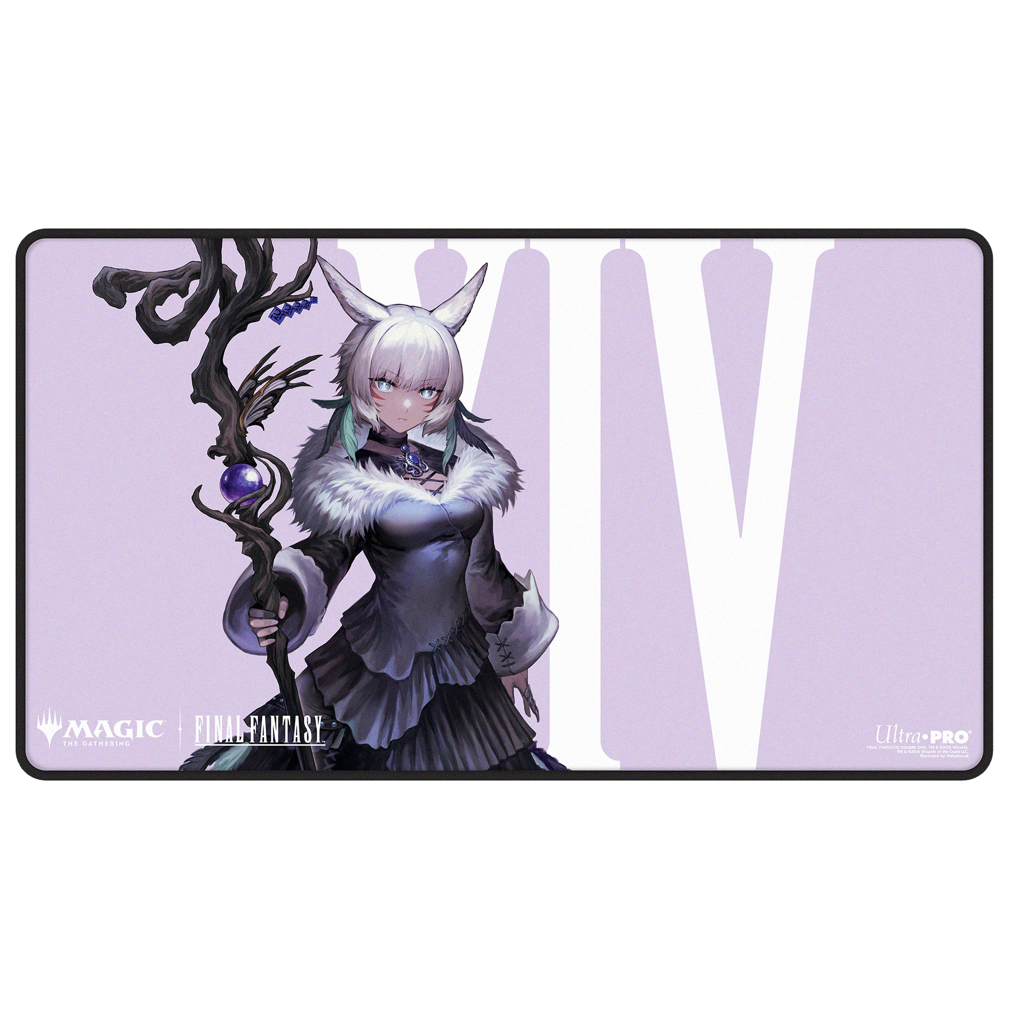 Ultra Pro: Magic x FINAL FANTASY - Y'shtola, Night's Blessed - Black-Stitched Playmat (61 x 34 cm) - verpakking vooraan