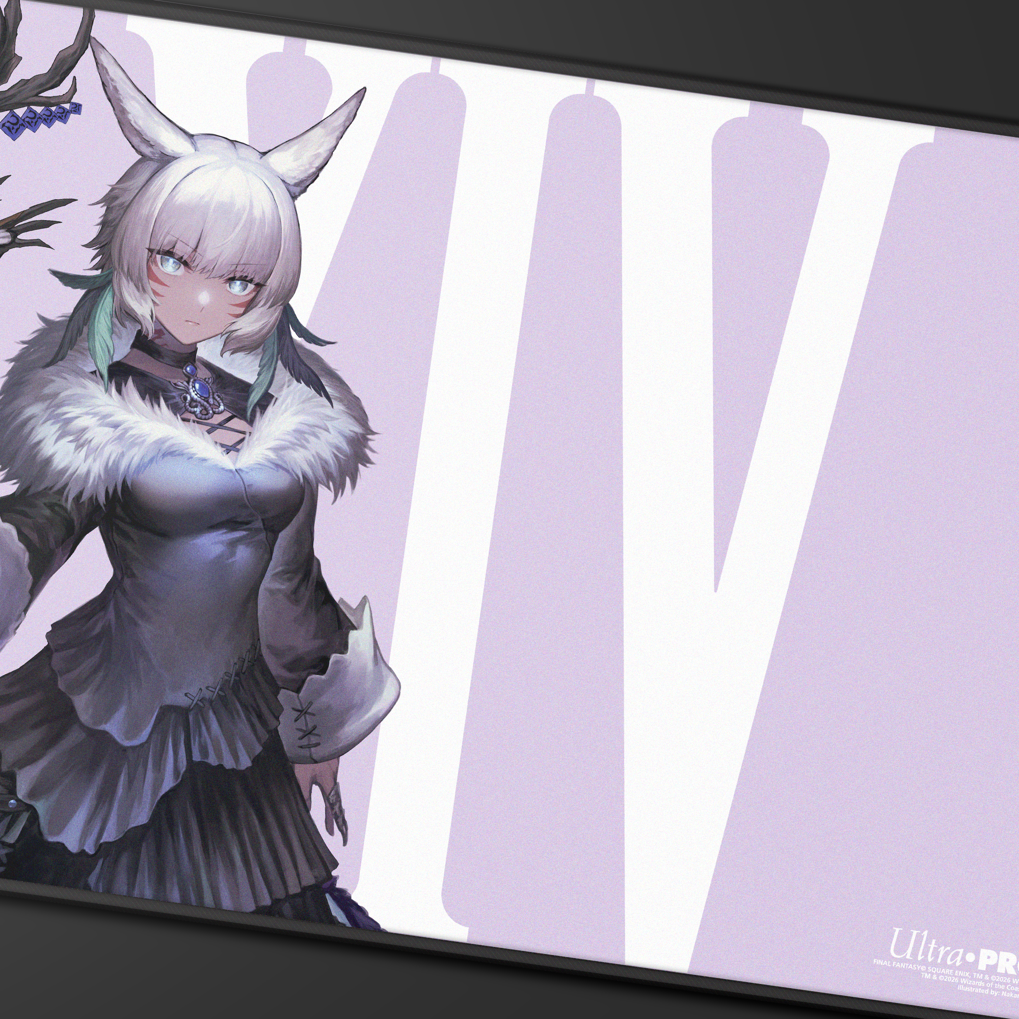 Ultra Pro: Magic x FINAL FANTASY - Y'shtola, Night's Blessed - Black-Stitched Playmat (61 x 34 cm) - productfoto