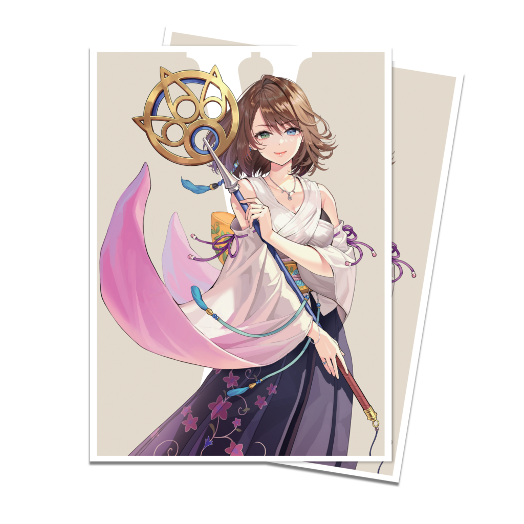 Ultra Pro: Magic x FINAL FANTASY - Yuna, Grand Summoner - 105x APEX Deck Protector Sleeves - Standard Size - verpakking vooraan