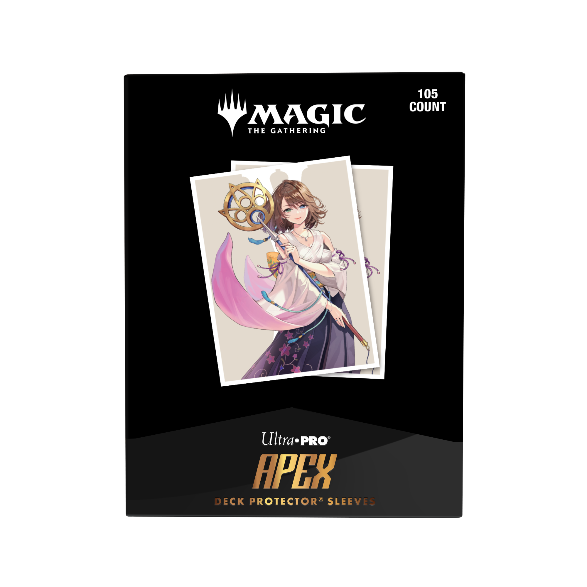 Ultra Pro: Magic x FINAL FANTASY - Yuna, Grand Summoner - 105x APEX Deck Protector Sleeves - Standard Size - achterzijde