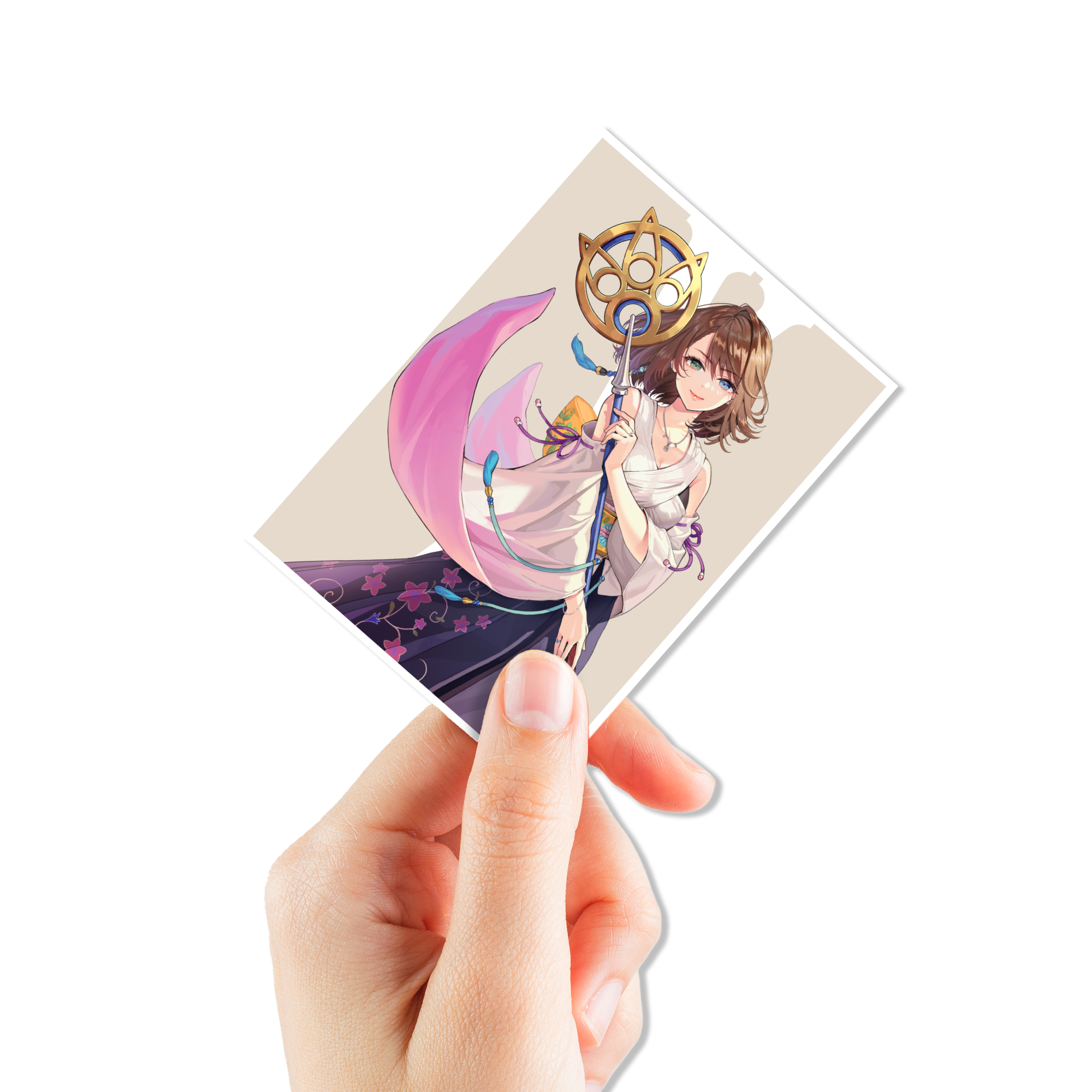 Ultra Pro: Magic x FINAL FANTASY - Yuna, Grand Summoner - 105x APEX Deck Protector Sleeves - Standard Size - in gebruik