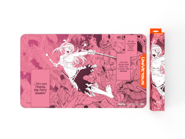 UniVersus: Fairy Tail All Fired Up! - Playmat: Erza (61 x 36 cm) - achterzijde