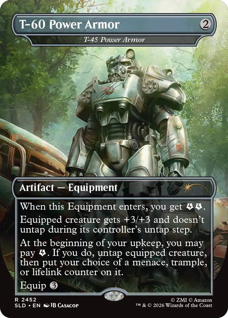 t60 power armor Secret Lair x Fallout- Beyond Vault 33 (Non-Foil)