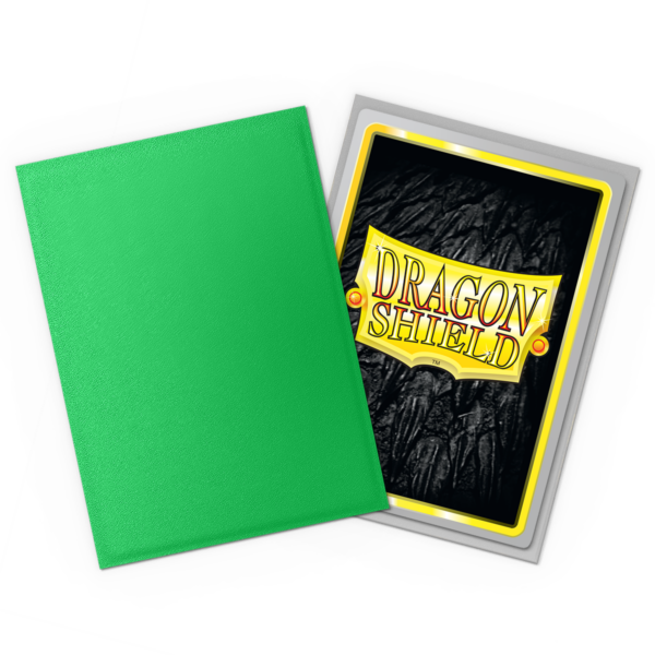Dragon Shield: Applegreen & Silver - 100x Matte Dual Sleeves - Standard Size - sfeerbeeld