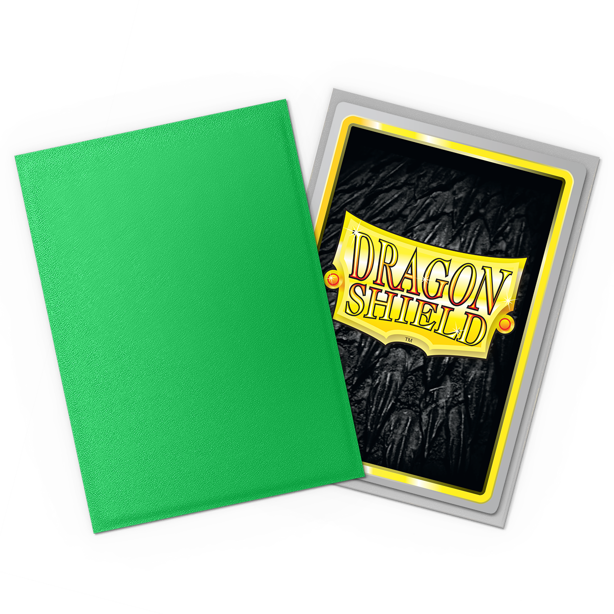 Dragon Shield: Applegreen & Silver - 100x Matte Dual Sleeves - Standard Size - sfeerbeeld