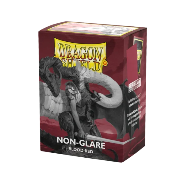 Dragon Shield: Blood Red - 100x Non-Glare Matte Sleeves - Standard Size - sleeve detail