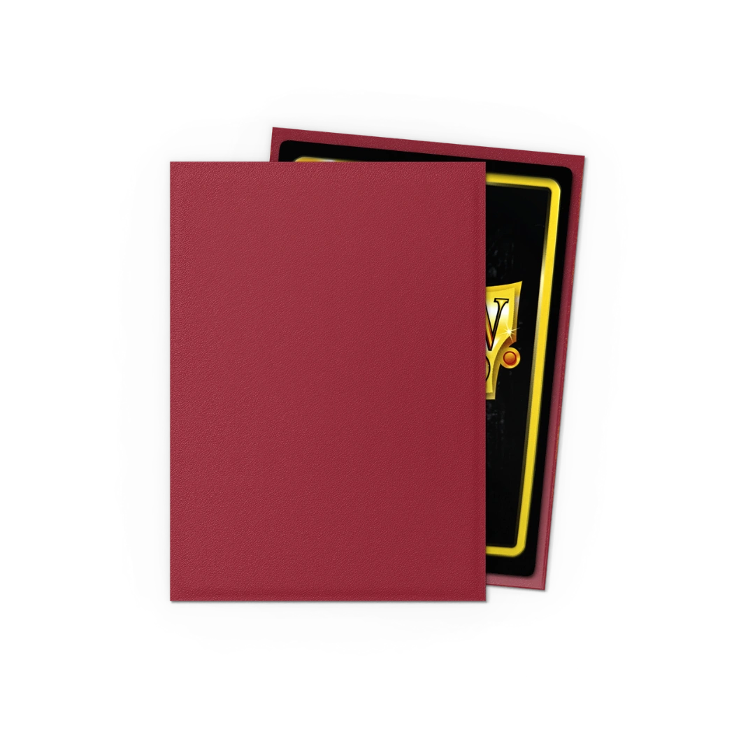 Dragon Shield: Blood Red - 100x Non-Glare Matte Sleeves - Standard Size - sfeerbeeld