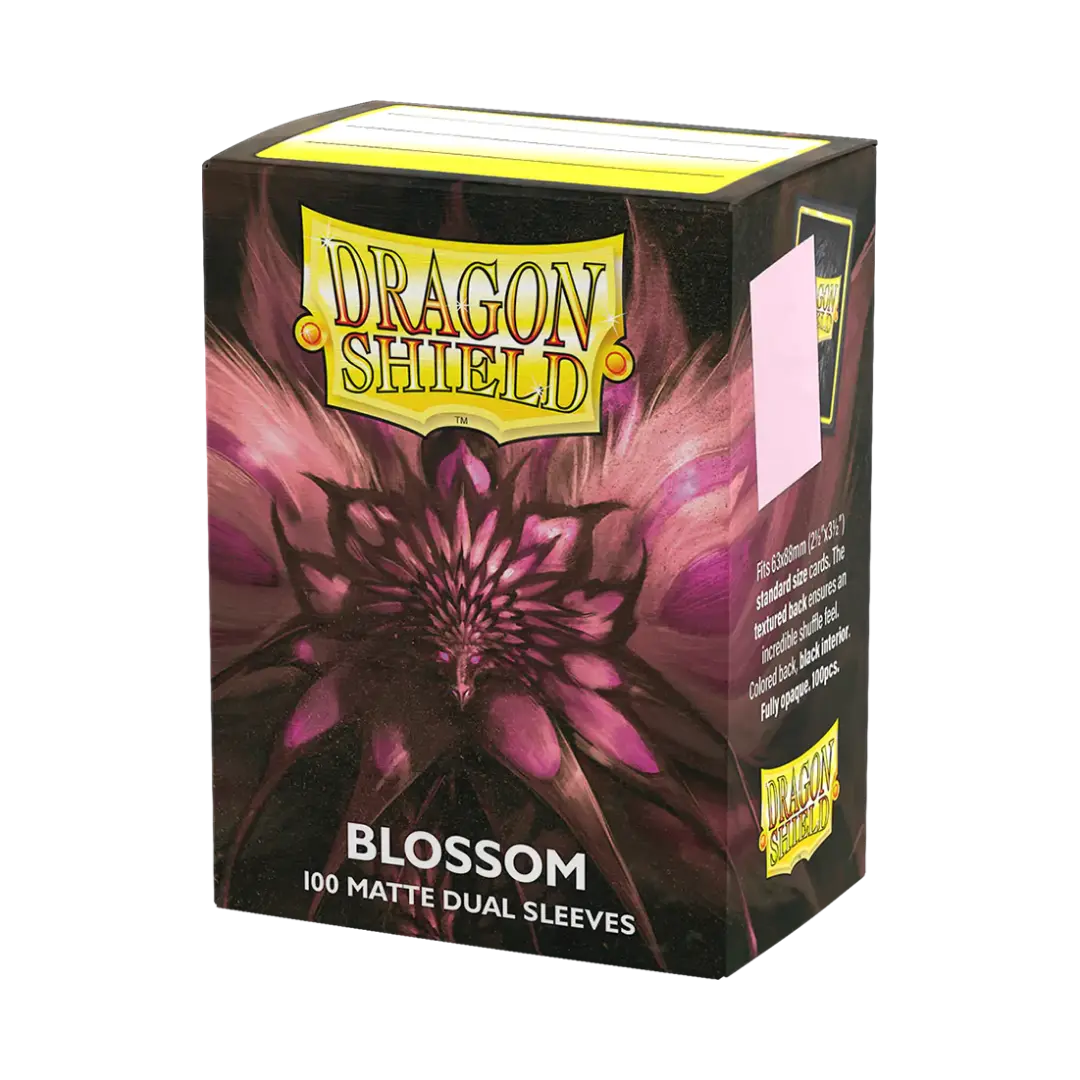 Dragon Shield: Blossom - 100x Matte Dual Sleeves - Standard Size - verpakking vooraan