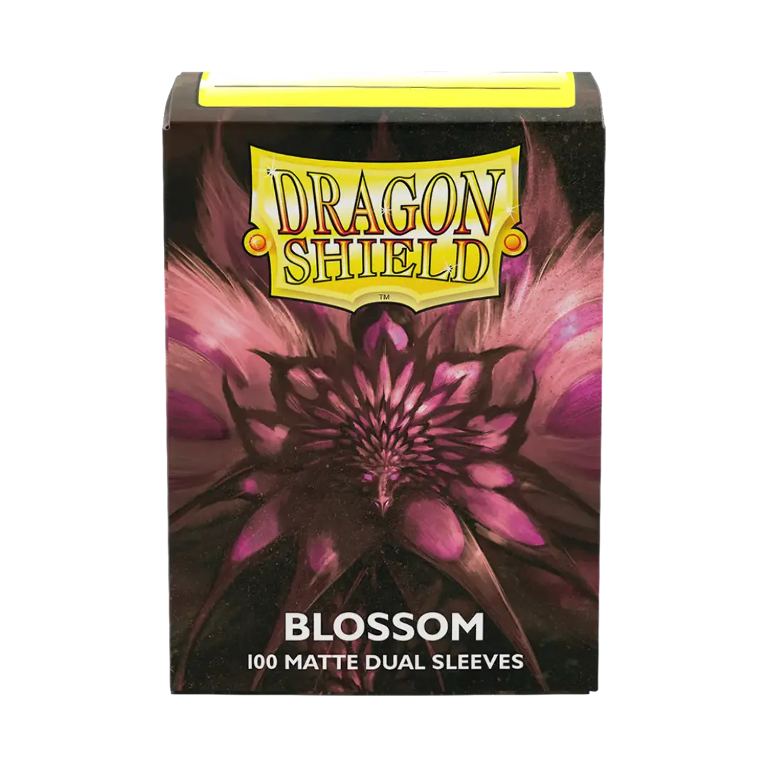 Dragon Shield: Blossom - 100x Matte Dual Sleeves - Standard Size - achterzijde verpakking