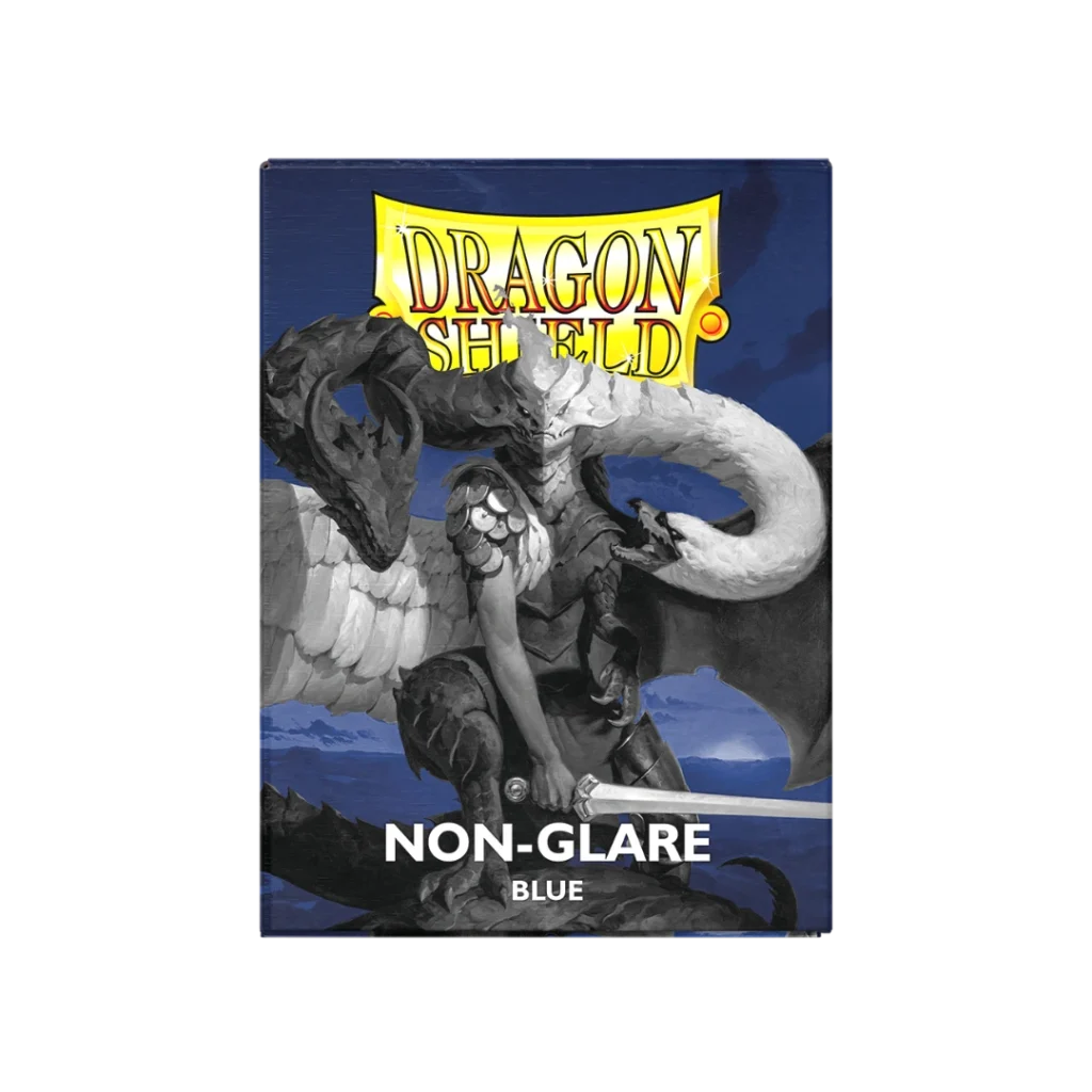 Dragon Shield: Blue - 100x Non-Glare Matte Sleeves - Standard Size - verpakking vooraan