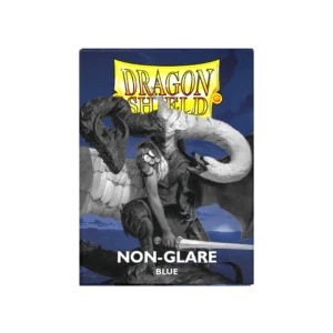 Dragon Shield: Blue - 100x Non-Glare Matte Sleeves - Standard Size - verpakking vooraan