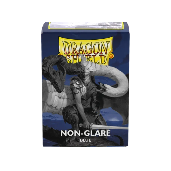 Dragon Shield: Blue - 100x Non-Glare Matte Sleeves - Standard Size - achterzijde verpakking