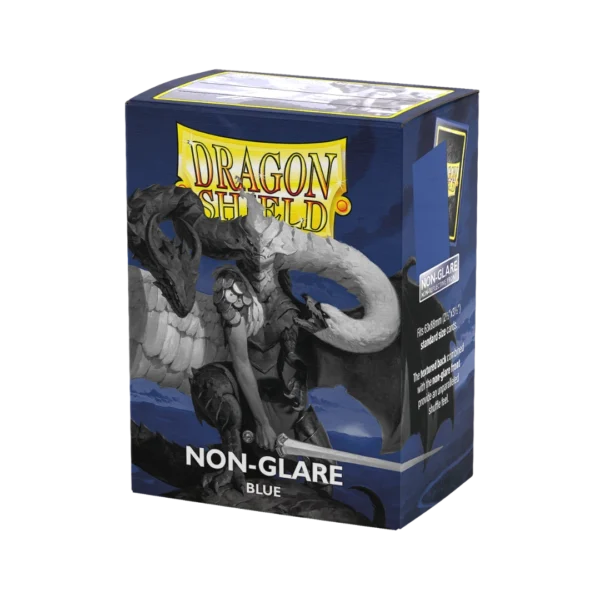 Dragon Shield: Blue - 100x Non-Glare Matte Sleeves - Standard Size - sleeve detail