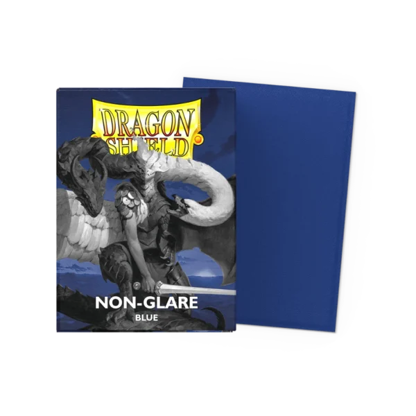 Dragon Shield: Blue - 100x Non-Glare Matte Sleeves - Standard Size - kleurdetail