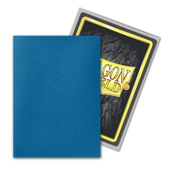 Dragon Shield: Cobalt/Silver - 100x Matte Dual Sleeves - Standard Size - kleurdetail