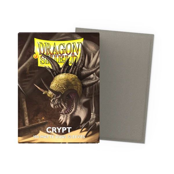 Dragon Shield: Crypt - 100x Matte Dual Sleeves - Standard Size - verpakking vooraan