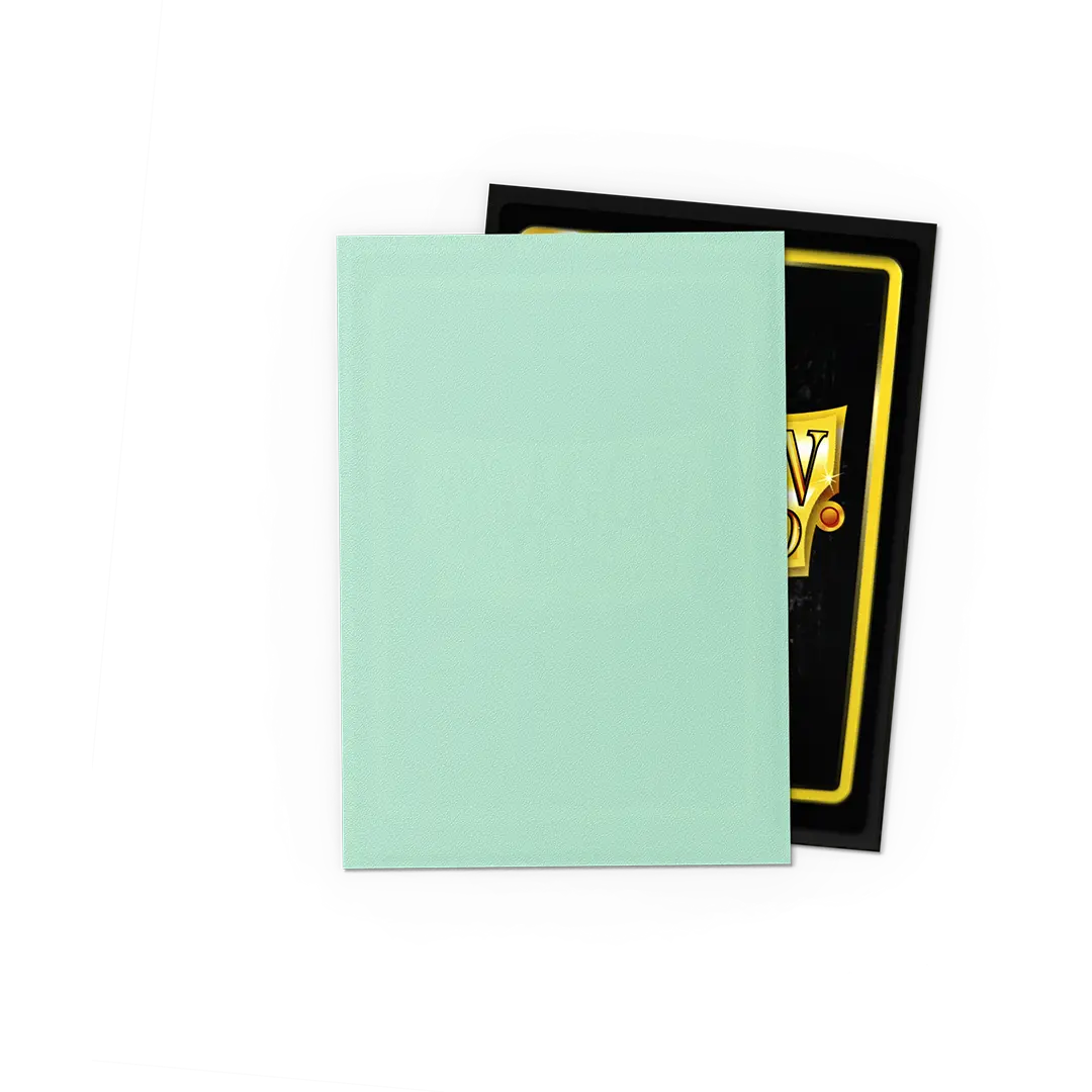 Dragon Shield: Eucalyptus - 100x Matte Dual Sleeves - Standard Size - achterzijde verpakking