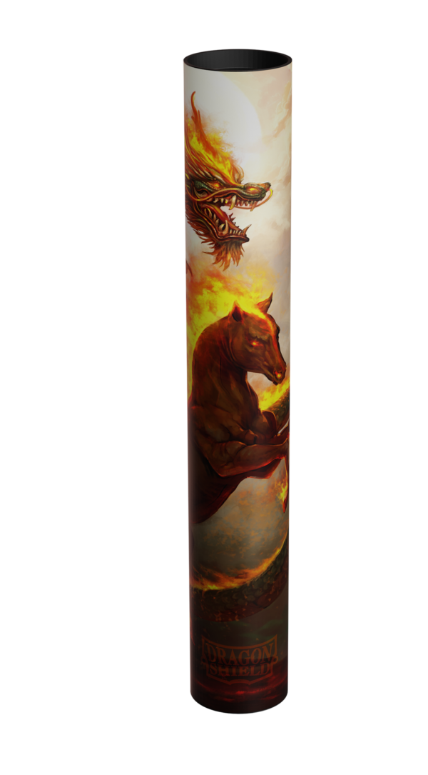Dragon Shield: Fire Horse 2026 - Playmat met Koker - 61 x 35 cm - mat uitgerold