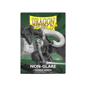 Dragon Shield: Forest Green - 100x Non-Glare Matte Sleeves - Standard Size - verpakking vooraan