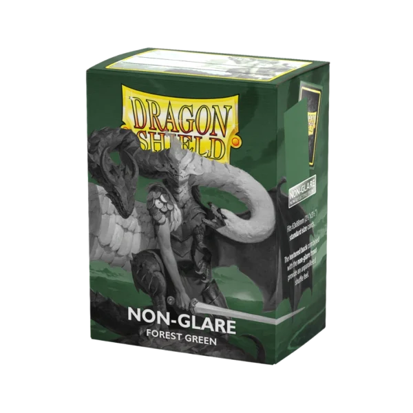 Dragon Shield: Forest Green - 100x Non-Glare Matte Sleeves - Standard Size - sleeve detail