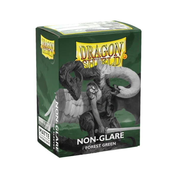 Dragon Shield: Forest Green - 100x Non-Glare Matte Sleeves - Standard Size - in gebruik