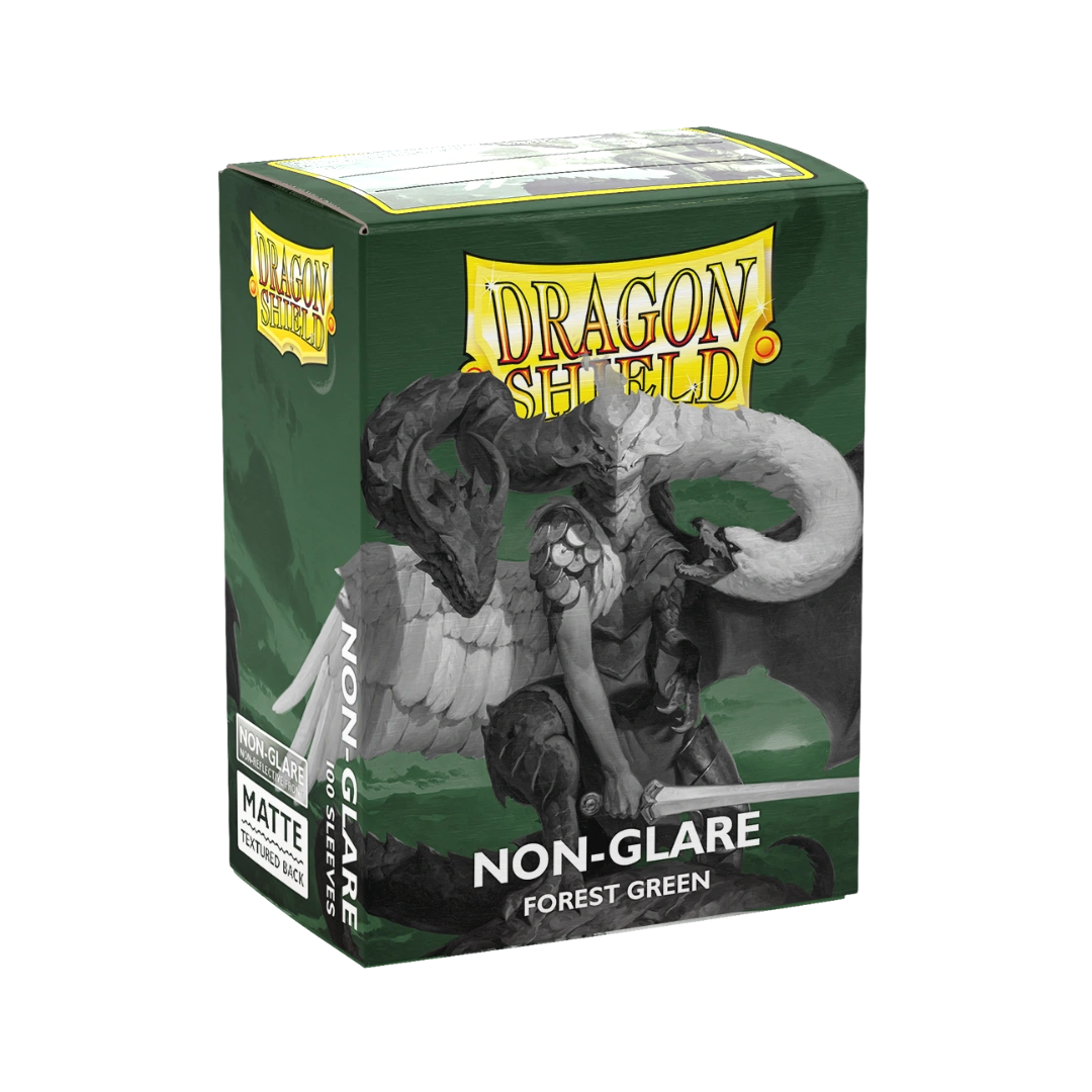 Dragon Shield: Forest Green - 100x Non-Glare Matte Sleeves - Standard Size - in gebruik