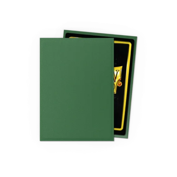 Dragon Shield: Forest Green - 100x Non-Glare Matte Sleeves - Standard Size - sfeerbeeld