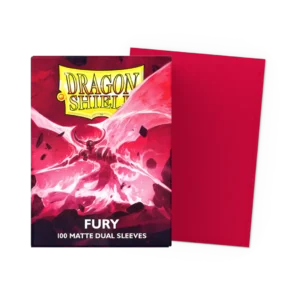 Dragon Shield: Fury - 100x Matte Dual Sleeves - Standard Size - verpakking vooraan